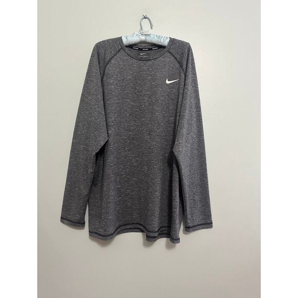 Nike gray swim rashguard size XXL - Picture 2 of 6